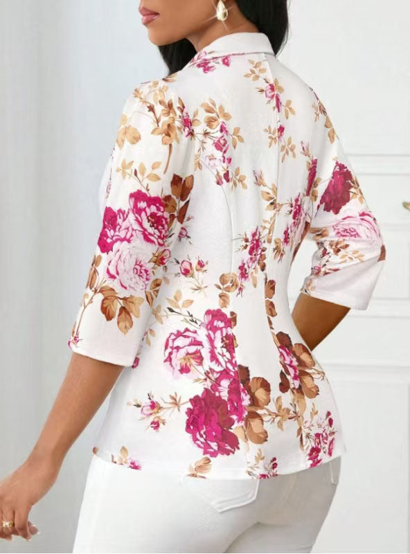 Women's Flower Fashionable All-matching Jacket